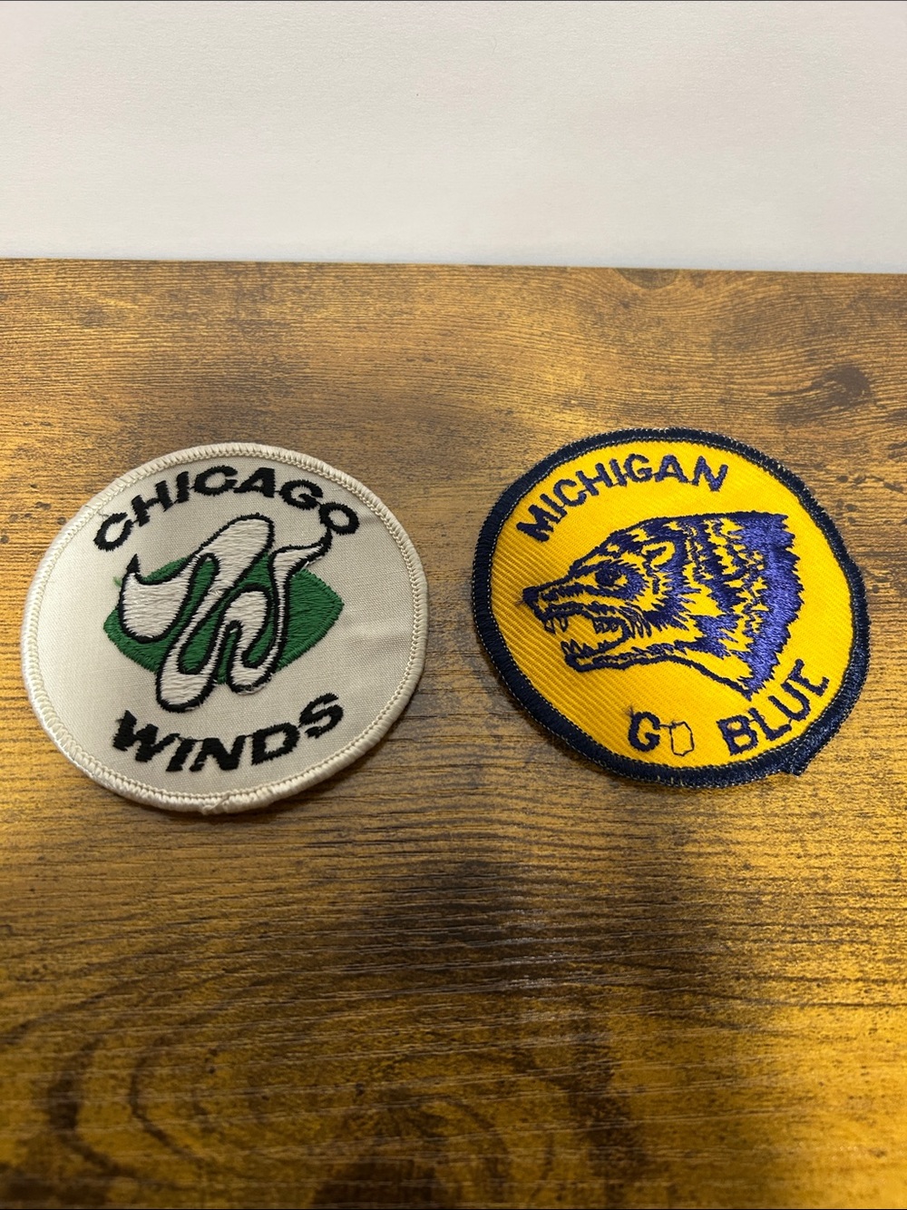 Chicago Winds & Michigan Go Blue Vintage Patch